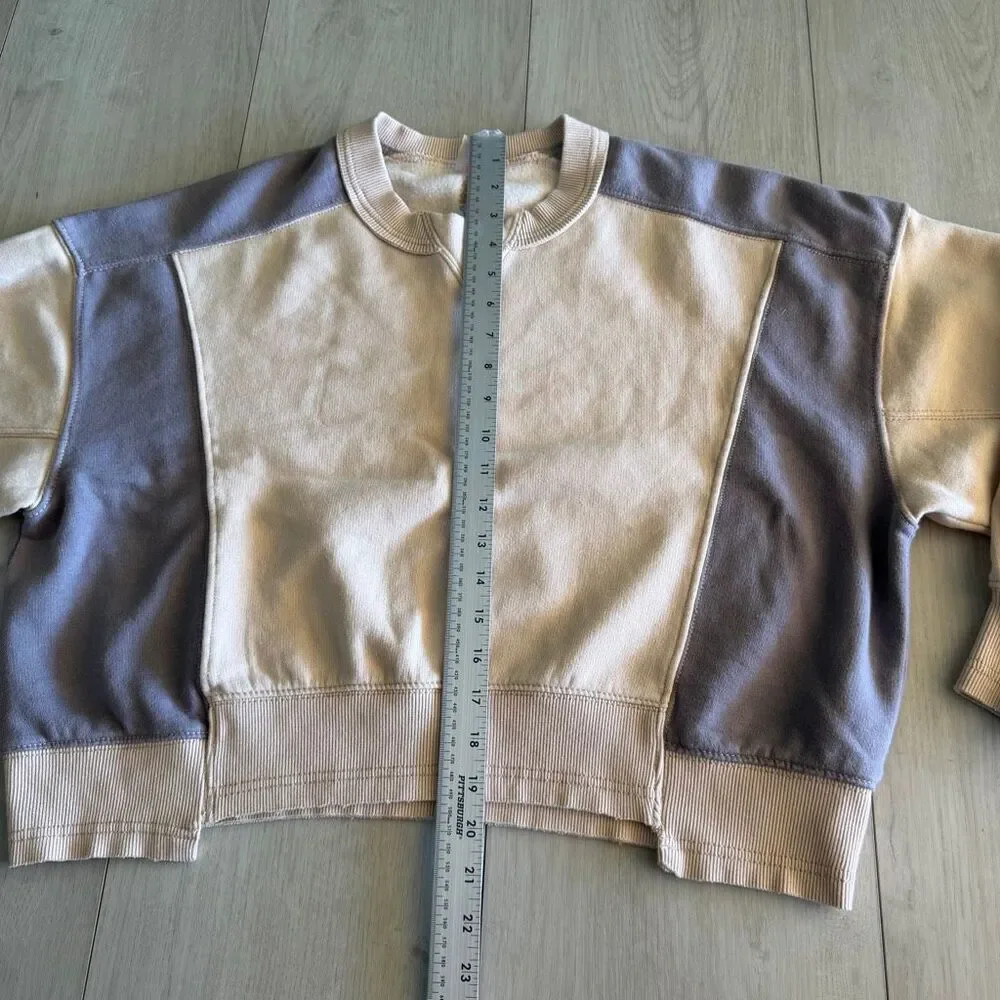 Free People Women's Intercept Colorblock Pullover size xs